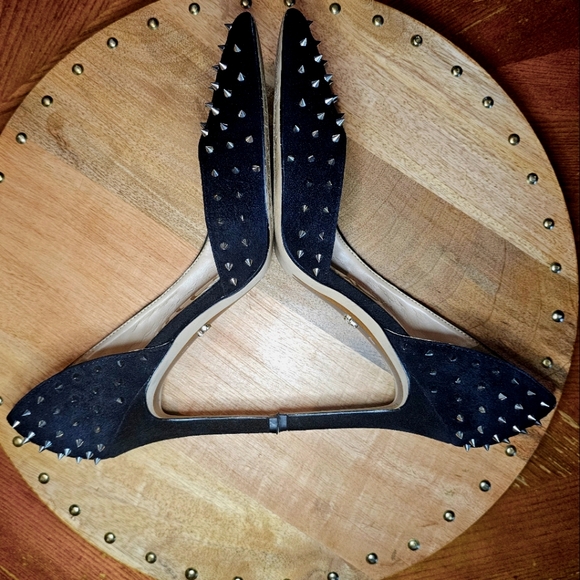 EUC!!! | Sam Edelman | Black | Suede | Gold | Spike | Hazel | Pumps | Size 8 - Picture 4 of 8